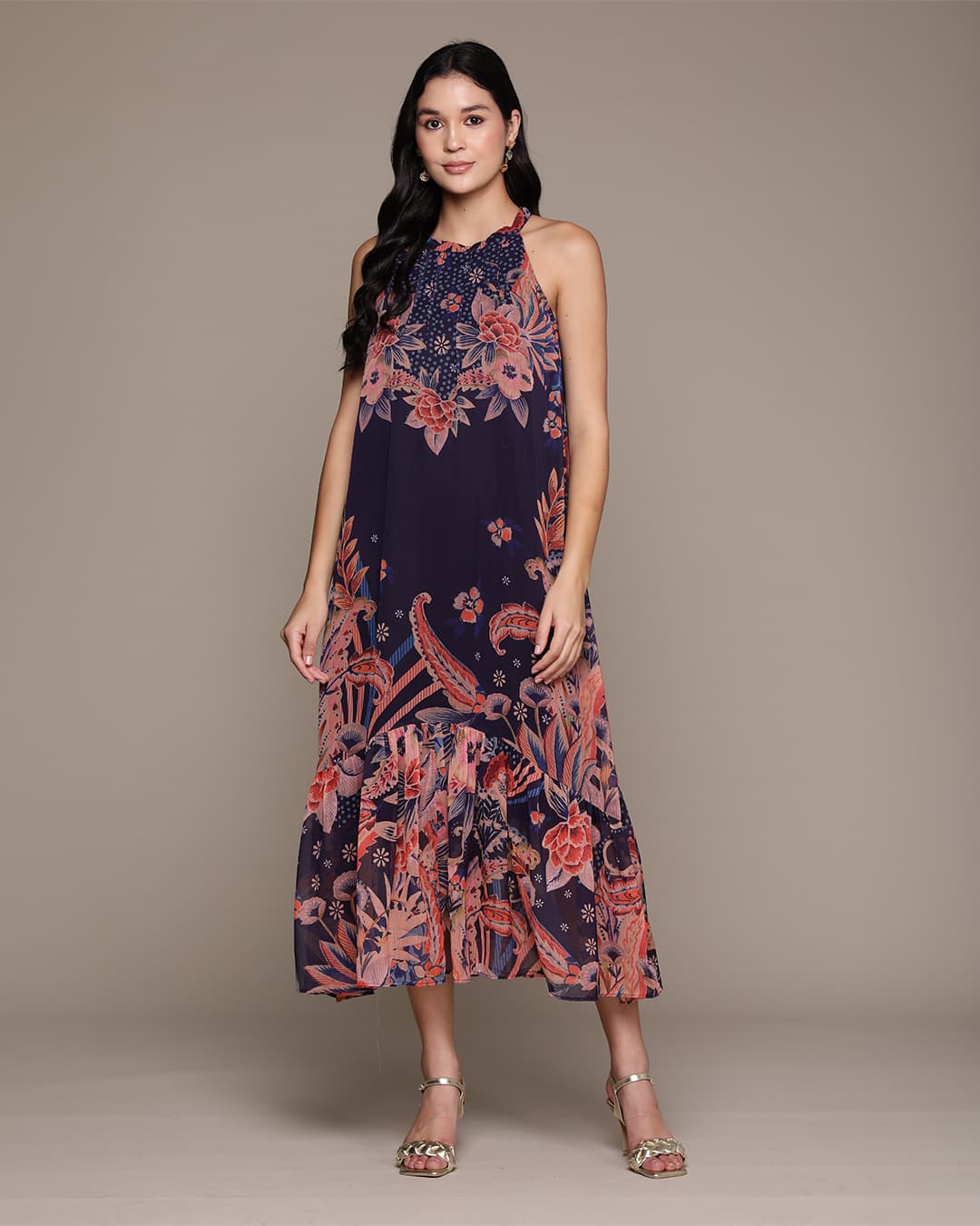 Navy Blue Vaasvi Long Dress