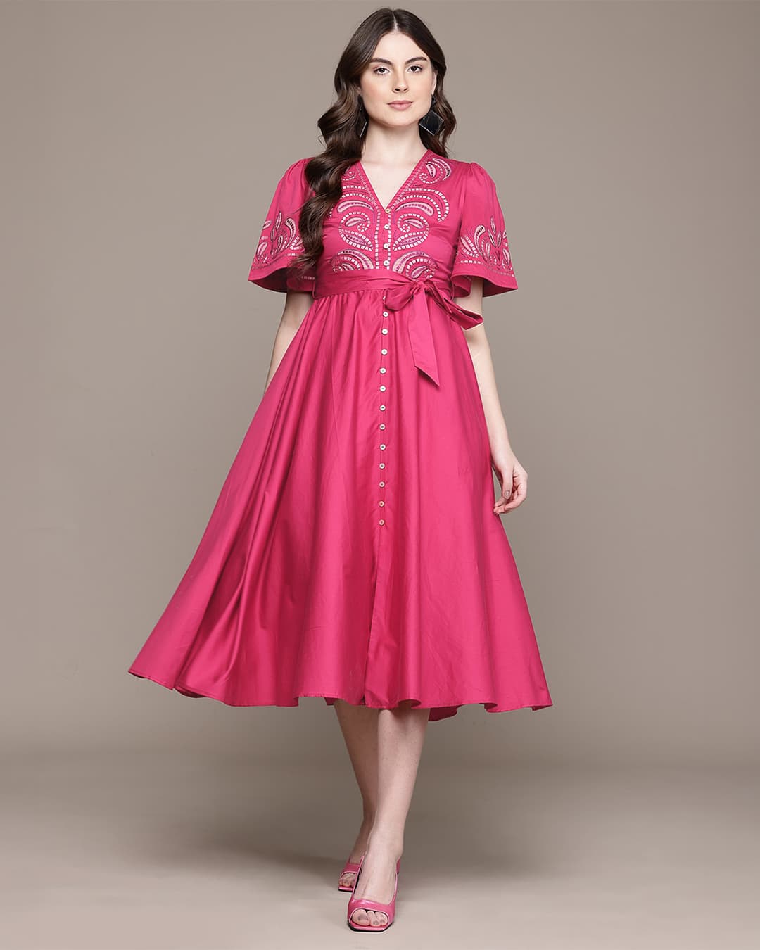 Fuschia Zelda Long Dress