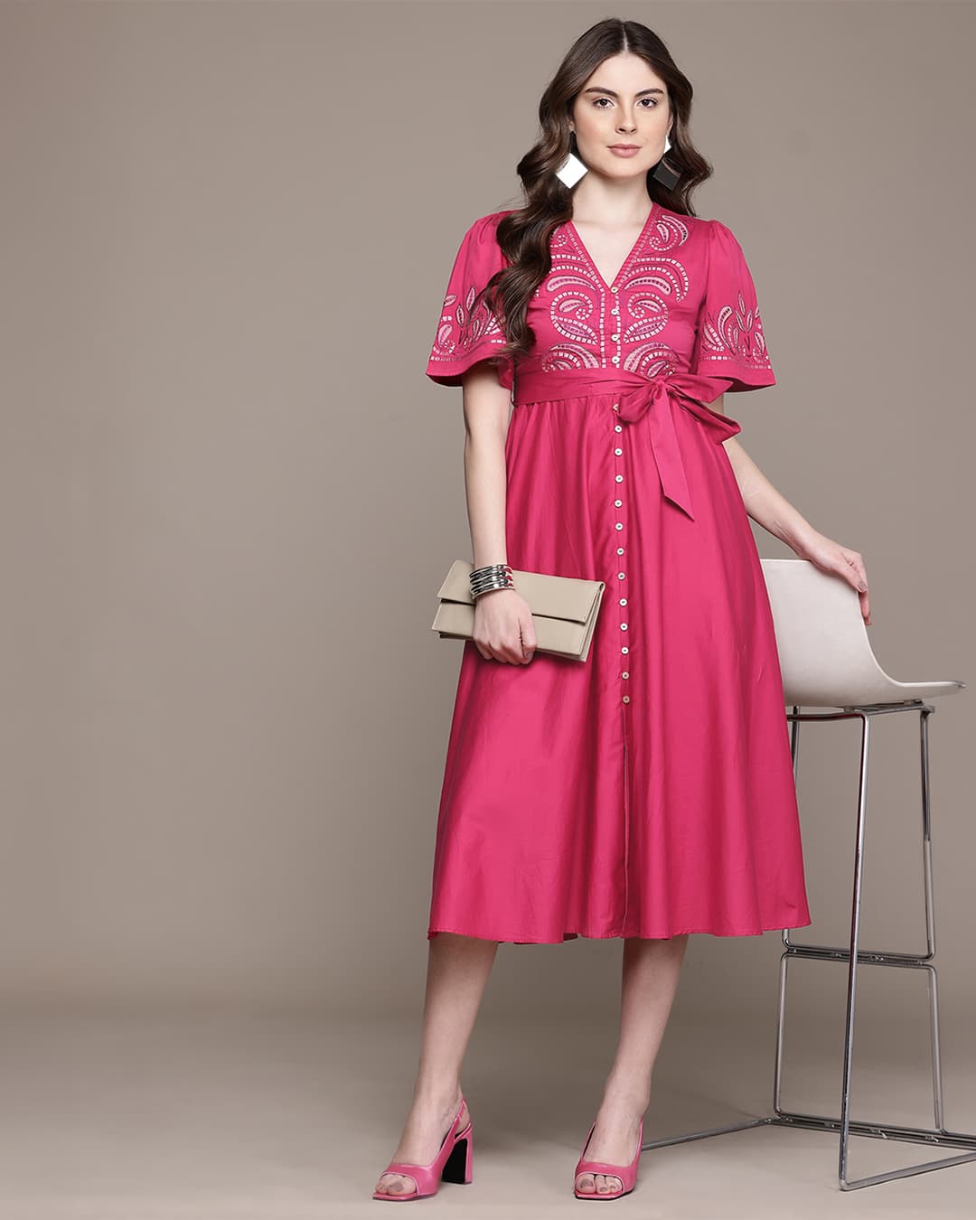 Fuschia Zelda Long Dress