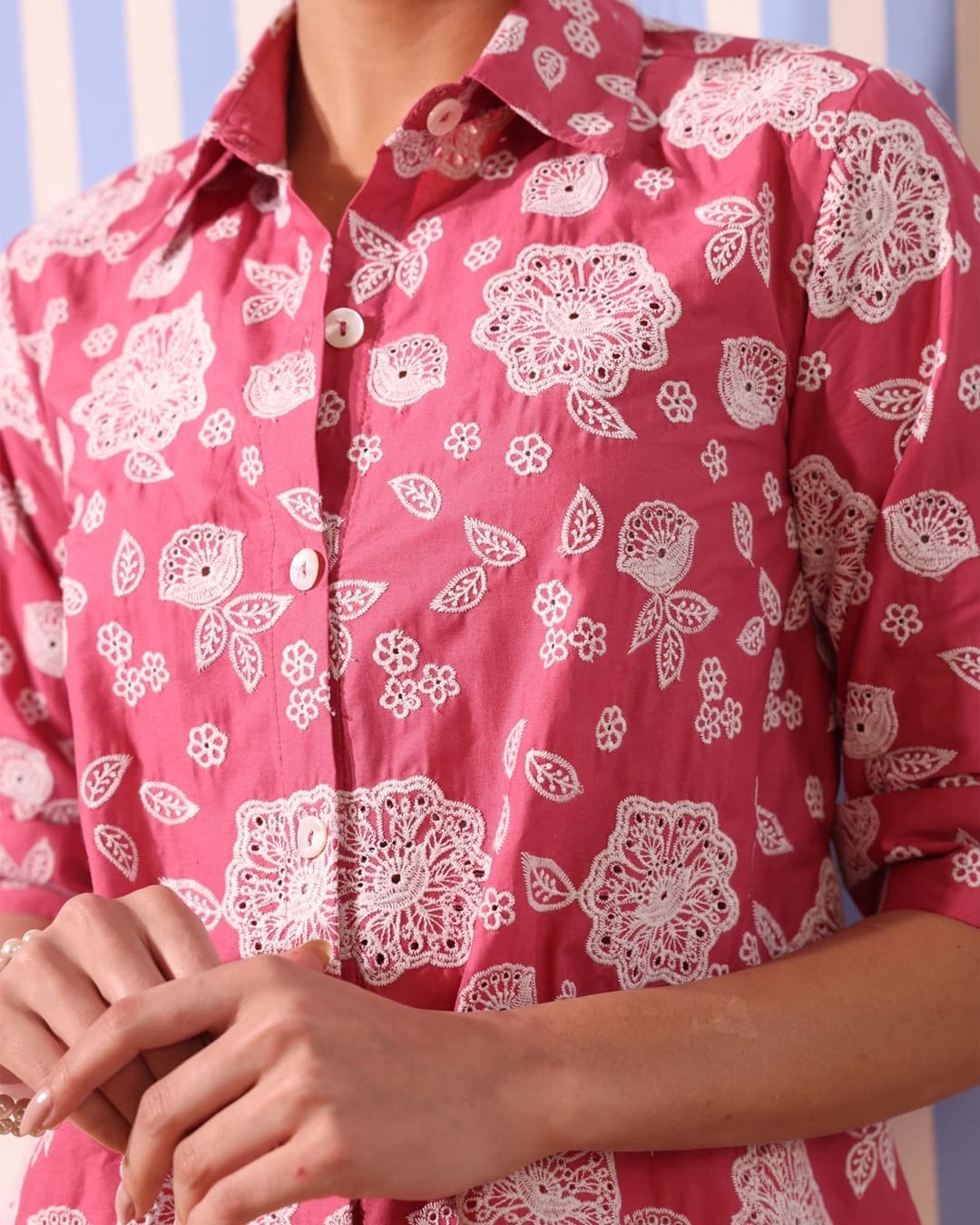 Soren Supima Cotton Fuschia Shirt