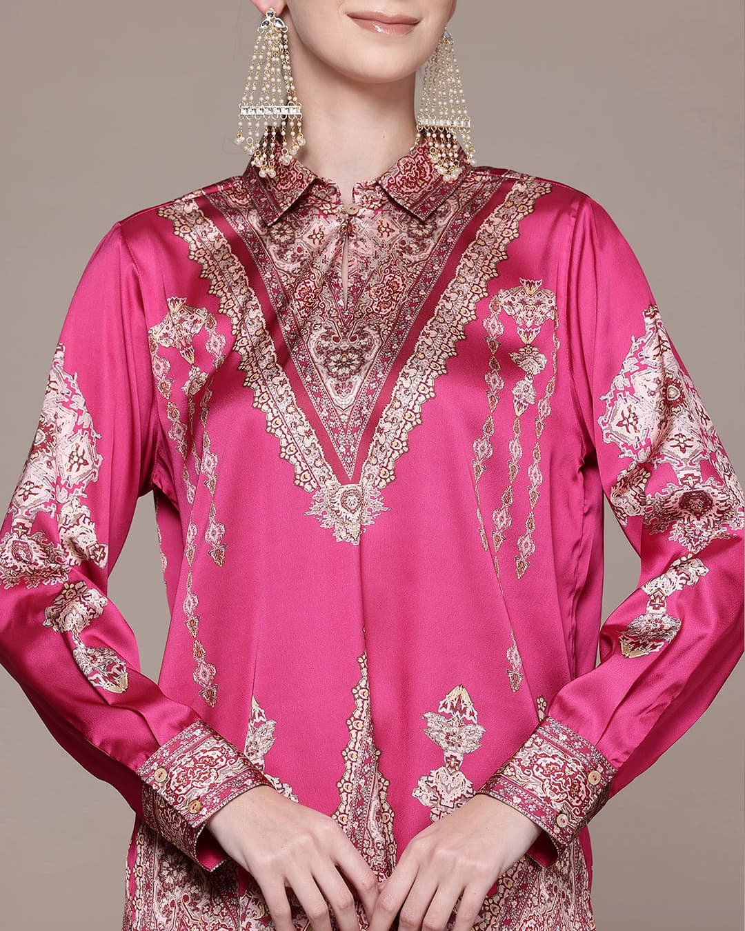 Fushia Caspian Carpet Cord Set