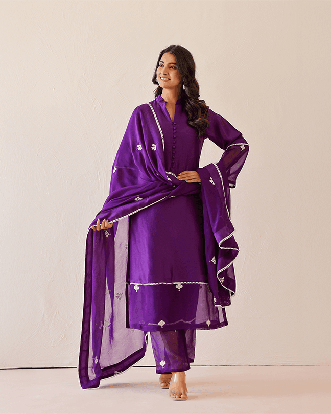 Deep Purple Dandelion suit set