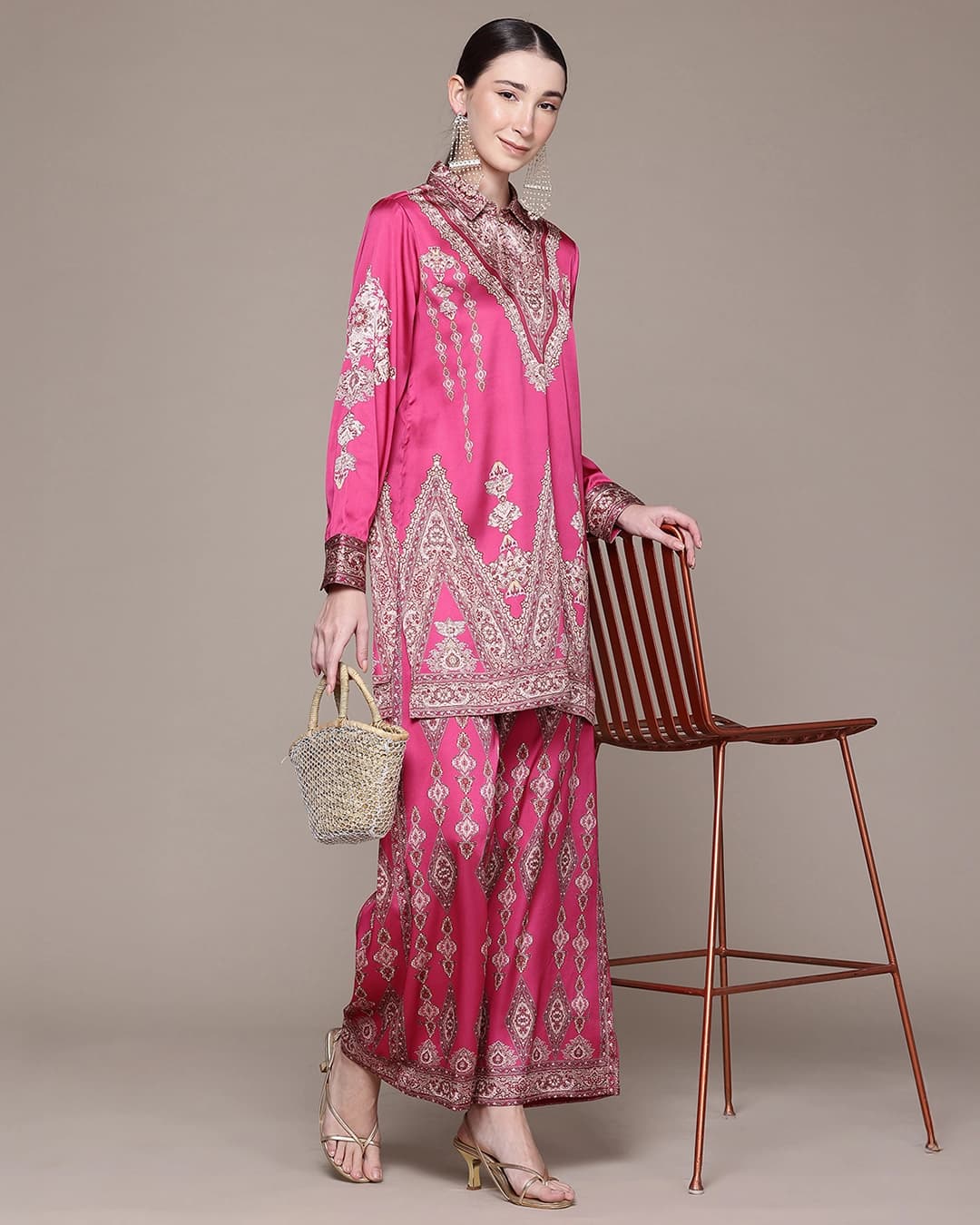 Fushia Caspian Carpet Cord Set