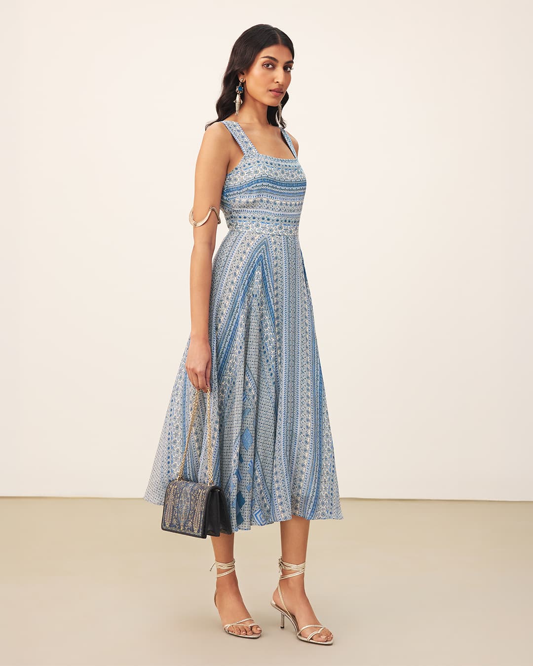 Blue Alifia Long Dress