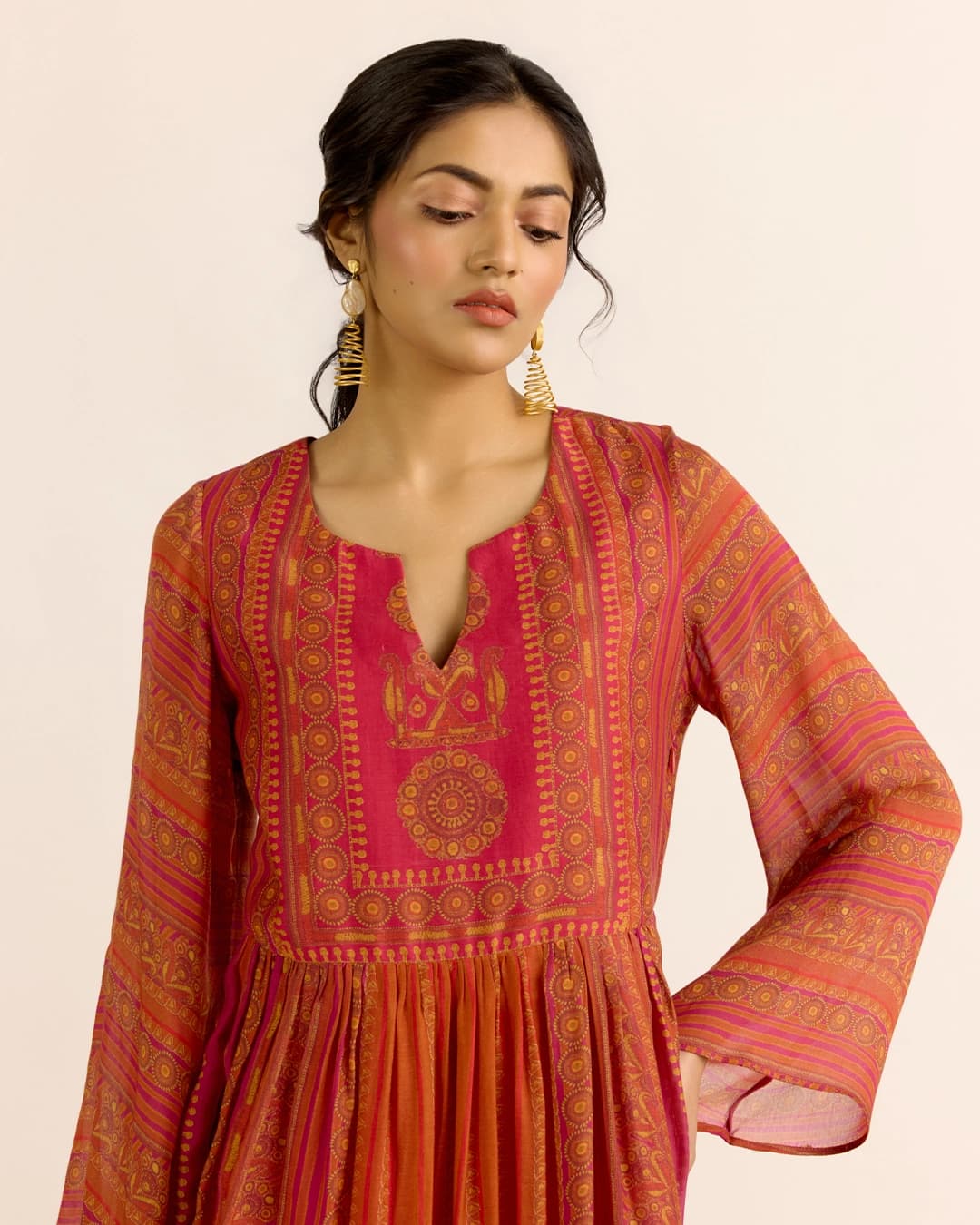 Rust Arpana Short Dress