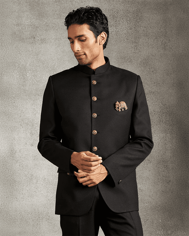 Black Majesty Jodhpuri Set - XL