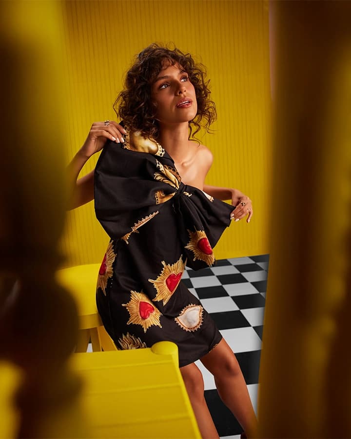 Noir Bow Couture Dress